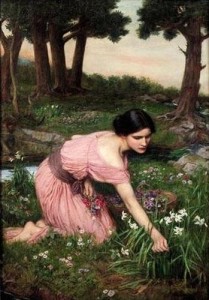 John_William_Waterhouse_-_Spring_Spreads_One_Green_Lap_of_Flowers